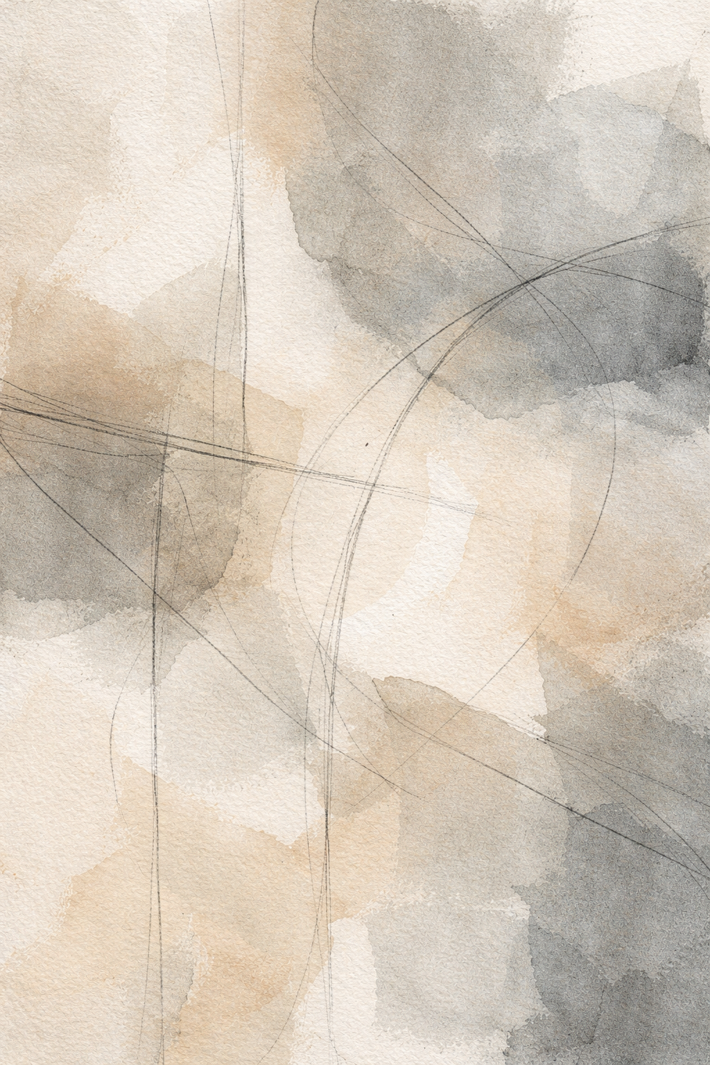 Pale Ground Series — Gouache and graphite on paper, Maren Soleil, 2022